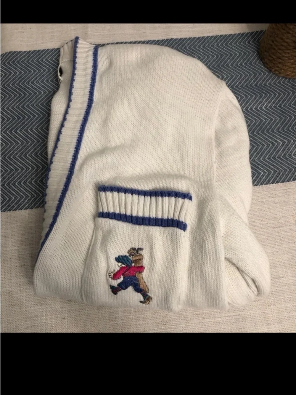 Vintage Pringle of Scotland Golf Cardigan Small - Picture 8 of 9
